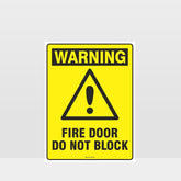 Custom Gate Signs,Warning Fire Door Do Not Block Sign